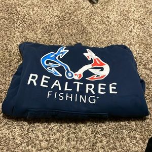 Blue realtree fishing hoodie